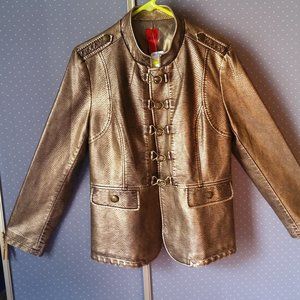 V Christina Gold Jacket New With Tags